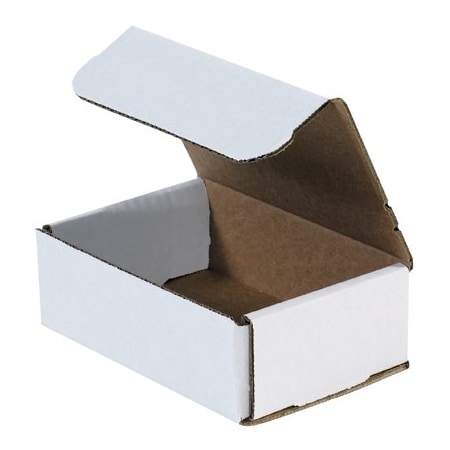 Bsc Preferred 6 x 4 x 2'' White Corrugated Mailers, 50PK BUY00026849